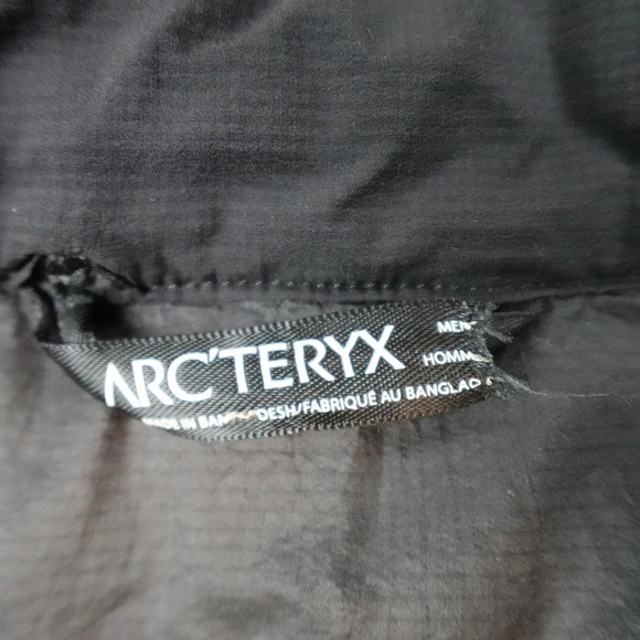Arcteryx Atom Vest Mens Large Black Insulated Softshell Full Zip Outdoor Hiking - Picture 4 of 11